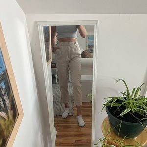 Abercrombie Soft Printed High Rise Straight Leg Pants